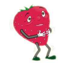 水果 草莓 眨眼 肚子痛