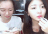 美女 化妆 可爱 手机