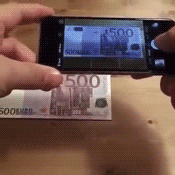 手机 拍照 复制 钞票