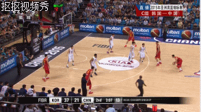 篮球 亚锦赛 中国 韩国 快攻 助攻 上篮 得分王 超远距离投射 激烈对抗 劲爆体育