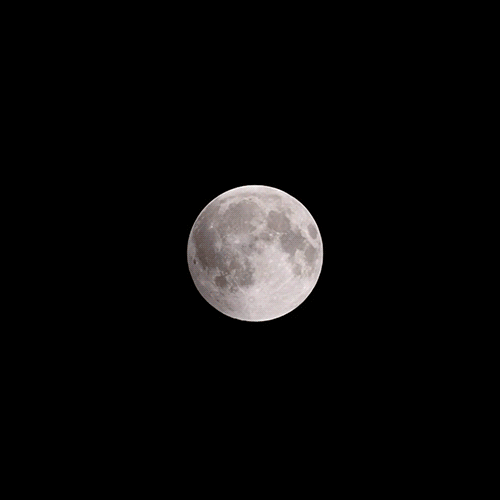 月亮 moon 晃动 渐变色 月食