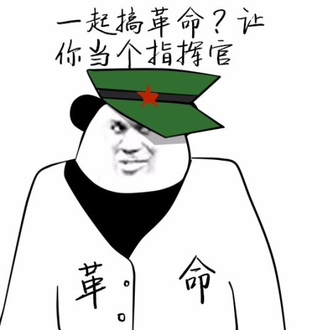 革命 熊猫头 搞革命 指挥官 猥琐 搞笑 斗图