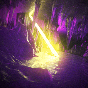 迷幻 灯光 紫色 山洞