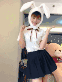 美女 可爱 漂亮 兔耳朵