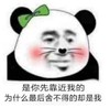 熊猫头 文字表情包 是你先靠近我的为什么最后舍不得的却是我 搞笑 沙雕 魔性
