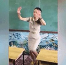 教室 老师 跳舞 搞笑