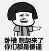暴漫 蘑菇头表情包 卧槽想起来了你们都是傻逼 搞笑 逗 沙雕