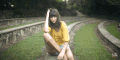 Cinemagraph 美女 户外 呆望