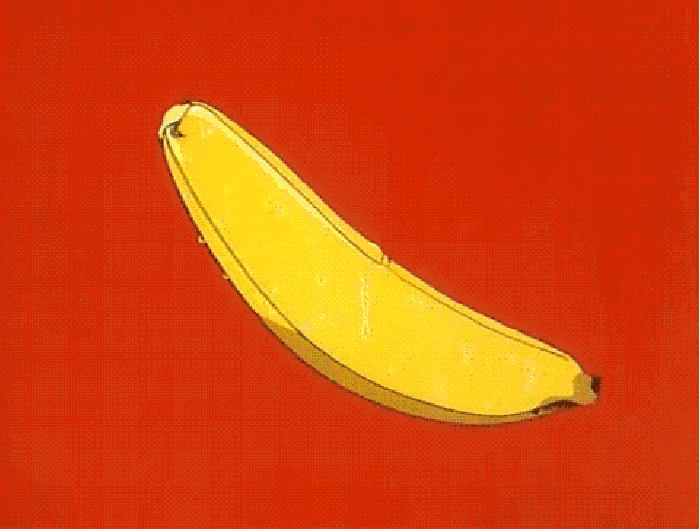 香蕉 水果 剥皮 闪光