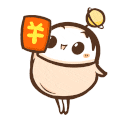 卡通人 红包 开心 笑容