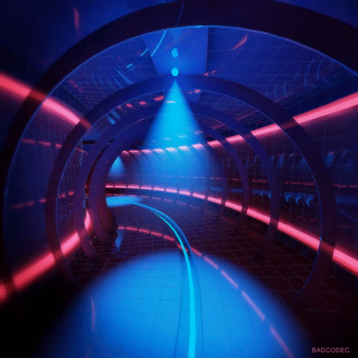 扫描 设计 3D 迷幻 圈 霓虹灯 隧道 网络