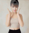 美女 飞吻 好可爱 漏气装