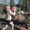 麻痹 生活 搞笑 美女 gif