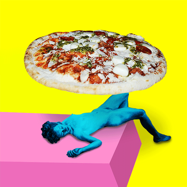 拼贴艺术 collage art 转披萨