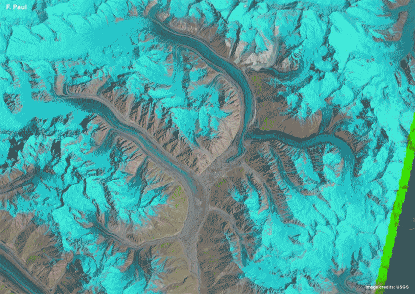 冰川 地图 演示 无趣 glacier nature