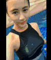 美女 湿身 魅力 憋气