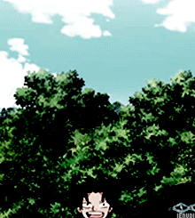 卡通 男孩 笑容 奔跑