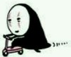 卡通 滑板车 面具人 千与千寻