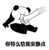 暴漫 文字表情包 你特么给我安静点 搞笑 逗 沙雕