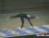 翻跟头 牛人 根本停不下来 失误 跌倒 美女