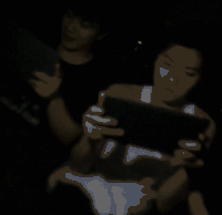 鹿晗 玩游戏 黑夜 摔倒