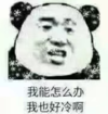 文字表情包 沙雕 天气好冷 搞笑 熊猫头