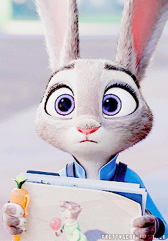 可爱 兔子 动漫 睁大眼