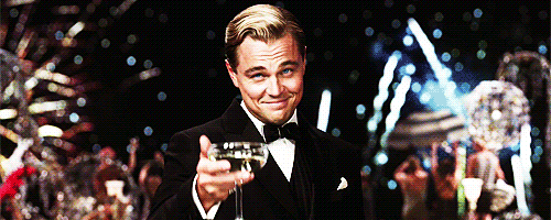 莱昂纳多·迪卡普里奥 Leonardo+DiCaprio 干杯 庆祝 满足 快乐 邀请