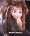 冰雪奇缘 安娜  可爱 爆炸头 激动 迪士尼 动画 Frozen Disney