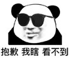 暴漫 文字表情包 抱歉我瞎看不到 搞笑 逗趣 沙雕
