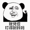 暴漫 熊猫人 就凭你 打得到我吗 嘚瑟 斗图 搞怪 逗