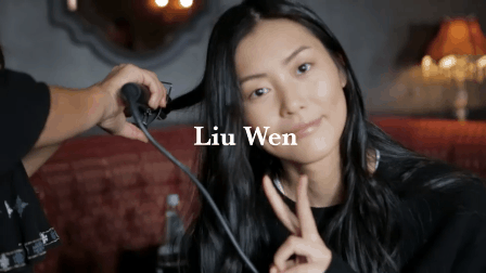 刘雯 打扮 摆造型 拍照