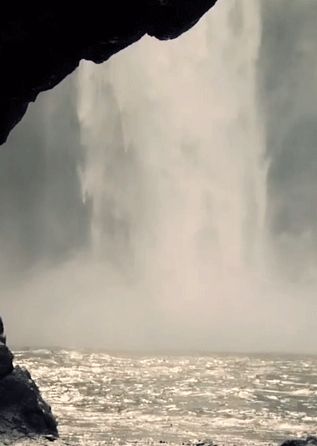 Waterfall 风景 美景 gif 瀑布