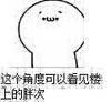 节操 猥琐 角度 这个角度可以看见楼上得胖次