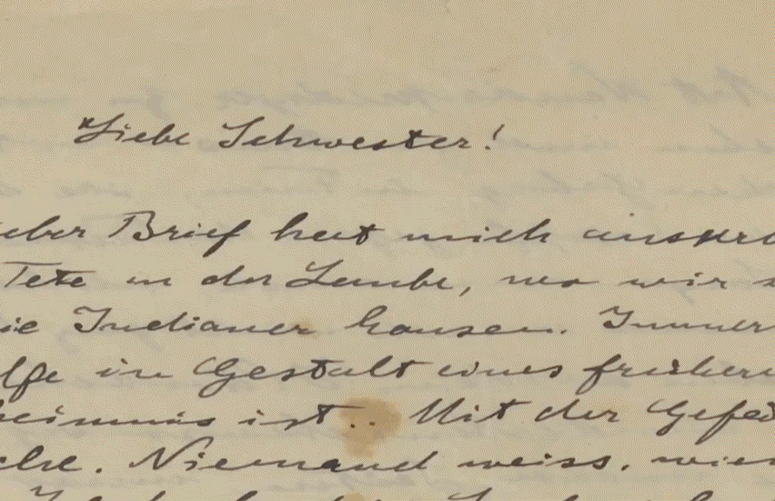 爱因斯坦 爱因斯坦亲笔信 1922年亲笔信 爱因斯坦妹妹 玛雅 亲笔信