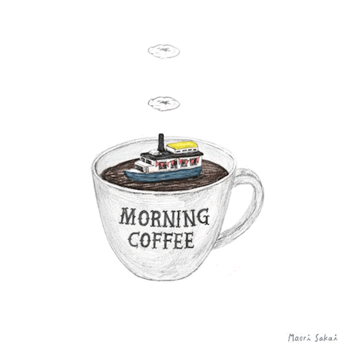 漫画 咖啡 船 清新
