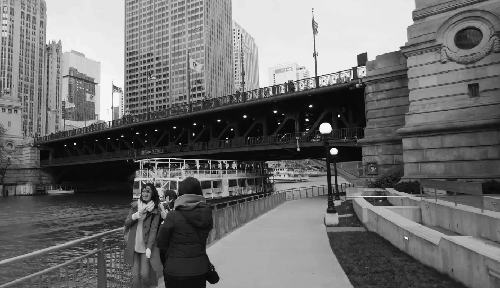 Around&the&world chicago&in&4K 桥梁 美国 芝加哥 风景 渡船
