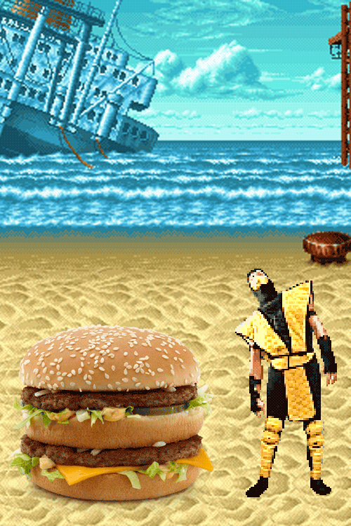 汉堡 小人 摇摆 沙滩