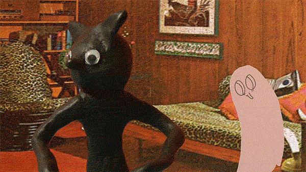 万圣节 夜晚 猫 可爱的 鬼 幽灵般的 卡斯帕 黑色的猫 琥珀麦考尔 害怕的 闹鬼 黏土动画