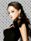 耳环 发光 美女 红唇