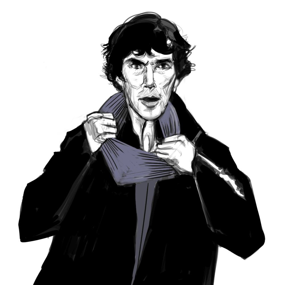 神探夏洛克 夏洛克 同人 围巾 Sherlock
