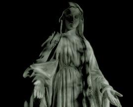 雕像 女人 影子