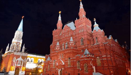 俄罗斯 城堡 城市 延时摄影 民族风格 莫斯科