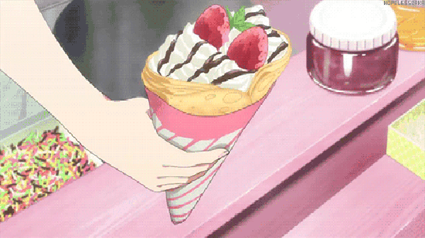 动画 冰淇淋 草莓冰淇淋