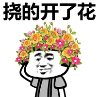 蘑菇头 挠的开了花 花环 挠头