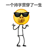 帅字贯穿了一生 墨镜 斗图 搞笑