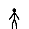 跳跃 黑白 魔性 简笔画 stick figure