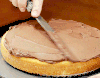 蛋糕 cake food 转 奶油 涂抹 半成品
