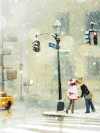 下雪 相爱 可爱 呆萌