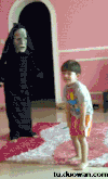 搞笑 爆笑 宝宝 咪呀 吓死